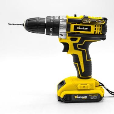 Imagem de Parafusadeira Impacto Bateria 21VBrocas Max Drill 300 PÇS Titanium Pla