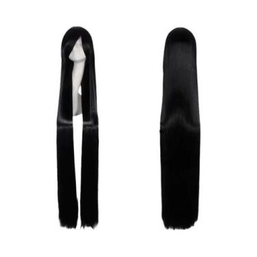 Imagem de Peruca Sintética Longa E Lisa Resistente Ao Calor Para Mulheres, Ideal