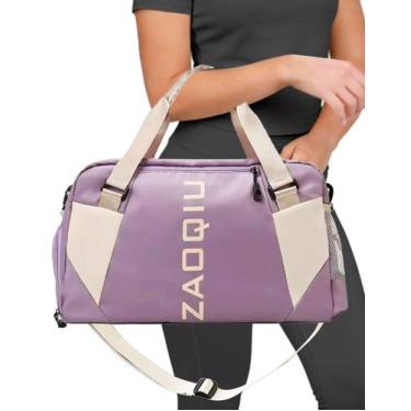 Imagem de Mala Bolsa Feminina Esportiva Transversal Fitness Academia Viagem Pass