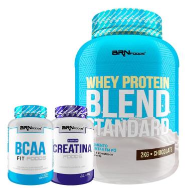 Imagem de Kit Fusion 2kg + BCAA 100g + Creatina 100g - BRNFOODS-Unissex