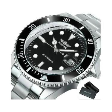 Imagem de Relógio De Luxo Masculino WINNER Clássico Automático Com Bezel Rotativ