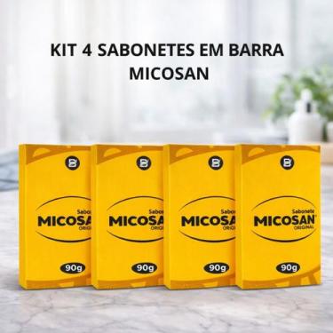 Imagem de Kit 4 Sabonetes em Barra Micosan Original 90g  Clareador