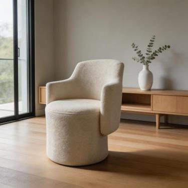 Imagem de Poltrona Organica Moderna Elegante Estofada Sala Estar - MOBLAN Decor,