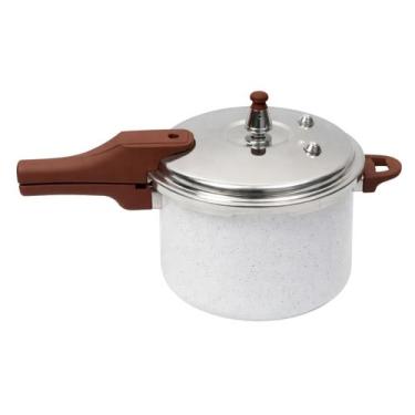 Imagem de Panela de Pressão Blinox Tampa 4 Travas 4,2L Bege Vanilla Indução - DO