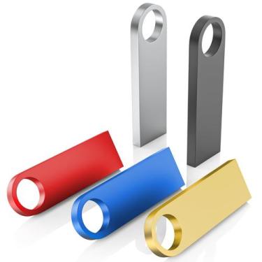 Imagem de Unidade flash USB Woolken de 8 GB (pacote com 5) com chaveiros de meta