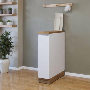 Imagem de Balcão 1 Porta com Rodapé 20cm 100% Mdf Rainha - Nesher Móveis