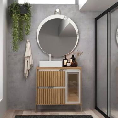 Imagem de Conjunto para Banheiro com Cuba e Espelho - Cewal