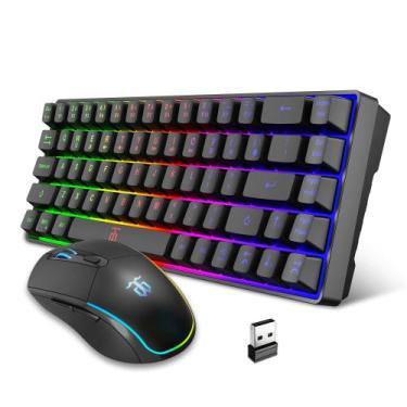 Imagem de Combo inalámbrico de teclado y ratón para juegos Snpurdiri 60%