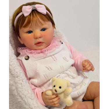 Imagem de Bebê Reborn Menina Ruiva Lindíssima Ana Dolls Corpo Vinil Siliconado R