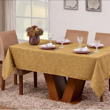Imagem de Toalha de Mesa Jacquard 4, 6, 8 Lugares Luxo Decoração Várias Cores - 
