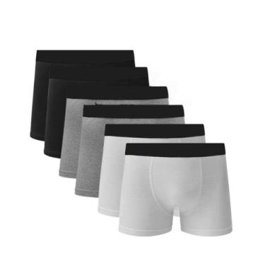 Imagem de Kit 6 Cuecas Box Algodão Varias Cores Masculino Adulto - QLC SPORT, M,