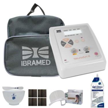 Imagem de Neurodyn III Ibramed TENS FES Burst 2 Canais Fisioterapia Kit Completo