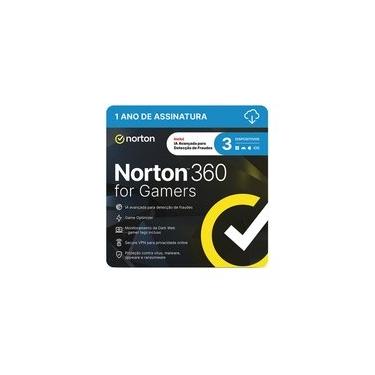 Imagem de Norton 360 for Gamers 3 Dispositivos, 12 meses, Digital para Download - 21415189