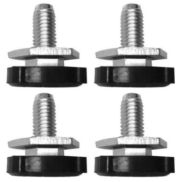 Imagem de Kit 4 Pé Nivelador para Lava e Seca Samsung WD10J6410 WF8854 - Brazan