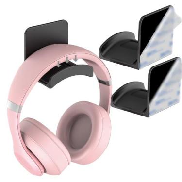 Imagem de Suporte Adesivo para Fones de Ouvido HomeMount 2 Unidades Preto