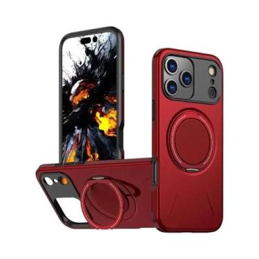 Imagem de Capa Magnética Com Suporte Para iPhone 17 16E 15 14 plus 13 12 pro Max