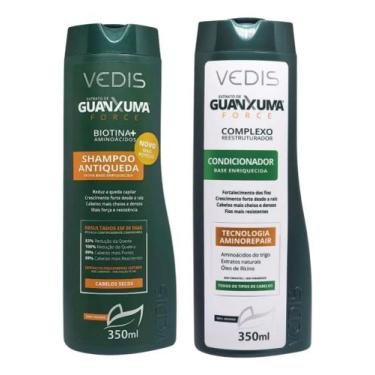 Imagem de Shampoo Secos+ Condicionador Anti Queda Guanxuma 350ml Vedis