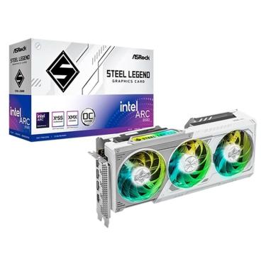 Imagem de Placa de Vídeo ASRock Intel Arc B580 Steel Legend 12G OC, 12GB, GDDR6, 2800MHz - 90-GA5...
