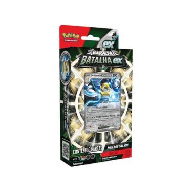 Imagem de Baralho Batalha ex 60 Cartas Pokemon Para Jogar Melmetal ex - Copag