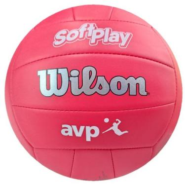 Imagem de Bola de Vôlei de Praia / Quadra Wilson AVP Soft Play, Vermelho