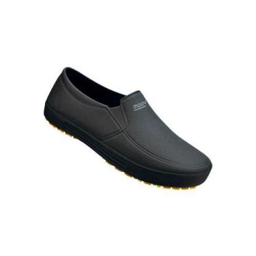 Imagem de Tenis Iate Moov Impermeavel Preto Sola Borracha N42 Steelflex
