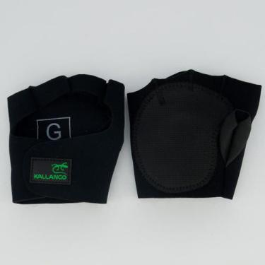 Imagem de Luva Musculação Kallango Neoprene Preta, GG
