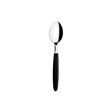 Imagem de Kit Colher de Chá Ipanema 23367400 48 Peças Aço Inox Cabo Polipropileno para Mesa Preto Tramontina