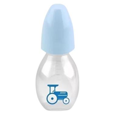 Imagem de Mini Mamadeira Bico em Silicone Azul 3009 60ml - Petita