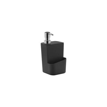 Imagem de Dispenser para detergente e esponja Ou 650ml Linha Trium, Preto
