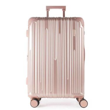 Imagem de Mala Média 23 kg Policarbonato 4 Rodas 24" Monte Carlo Rosé, Rosé, M
