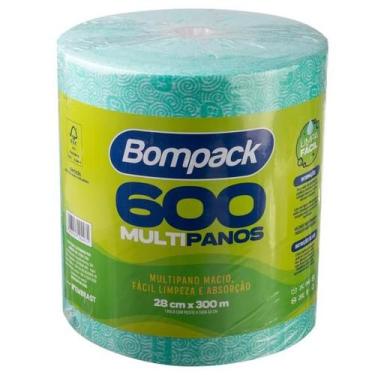 Imagem de Bobina Pano Macio Multiuso Limpeza 600un 300m Picotado Verde - Flash L