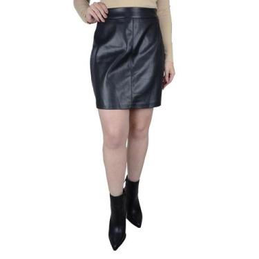 Imagem de Saia Feminina Lunender Curta Preta - 69220, Preto, GG