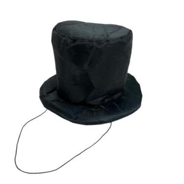 Imagem de Mini Chapéu Cartola Para Eventos Halloween Dublado Liso - DreamInBox, 