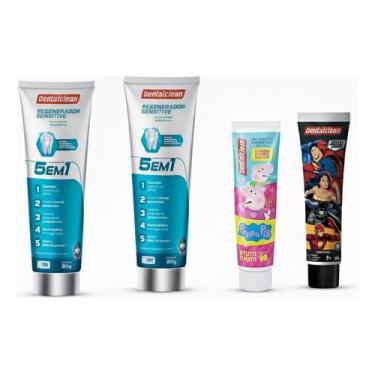 Imagem de Gel Dentalclean Família Com 2 Regenerador + 2 Kids