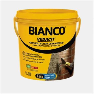 Imagem de Bianco Vedacit Otto Adesivo Para Argamassa Chapisco 3,6L Acabamento Fo