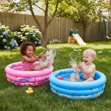 Imagem de Piscina Inflavel Redonda Criança Infantil 500l 150cm X 30cm - jquia, A