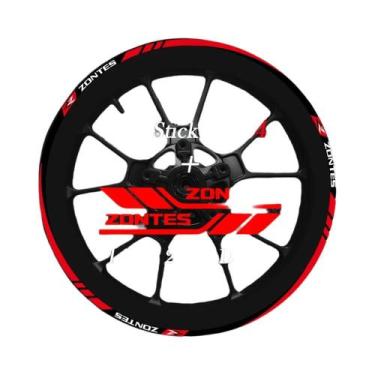 Imagem de Adesivos Refletivos Para Rodas De Scooter De Aventura Para ZONTES 150X