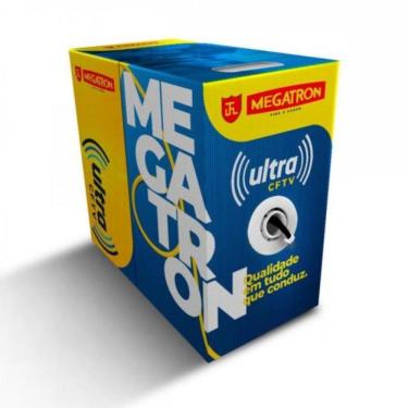 Imagem de Cabo CFTV Ultra CFTV 4PX24 AWG para Sistemas de Câmera de Segurança Preto Megatron