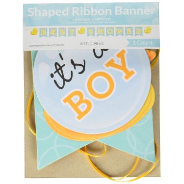 Imagem de Creative Converting Faixa de letra de chá de bebê de pato de borracha