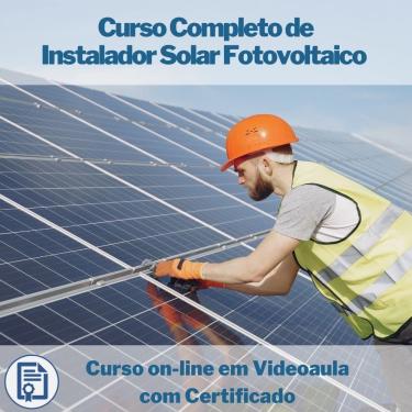 Imagem de Curso on-line em videoaula Completo de Instalador Solar Fotovoltaico com Certificado