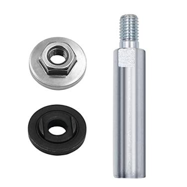 Imagem de oshhni de extensão da esmerilhadeira, 3/8" M10 de rosca 80mm eixo de extensão, conjunto de eixo de aço inoxidável, do adaptador da, Haste e placa sextavada