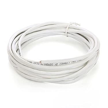 Imagem de Cabo de Rede Blindado Cat5e Branco - 2 Metros