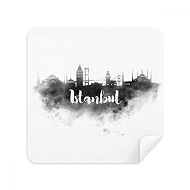 Imagem de Istanbul Turkey Landmark Ink City, Pintura de Cidade, Pano Limpador de Tela, Tecido de Camurça Pacote com 2