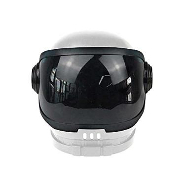 Imagem de UNDERWRAPS Acessório de capacete espacial adulto fantasia de Halloween com viseira móvel branca