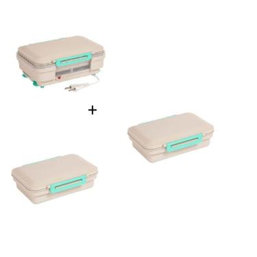 Imagem de Conjunto Marmiteira Elétrica Tradicional + 2 Refil Pote Marmiquent