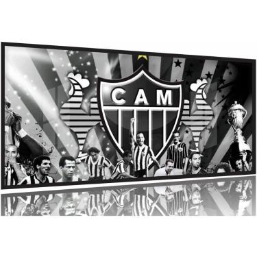 Imagem de Quadro Decorativo Futebol Atlético Mineiro 130x60 Moldura Preta 2x2