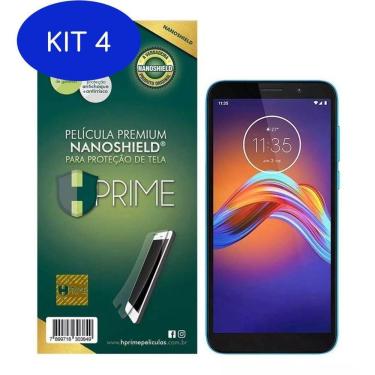 Imagem de Kit 4 Película Premium Hprime Motorola Moto E6 Play - Nanoshield