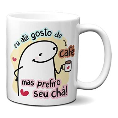 Imagem de Caneca Flork Namorados Até Gosto De Café Mas Prefiro Seu Chá (Branca)