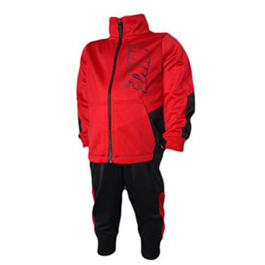 Imagem de Nike Boys 2-PC Tracksuit Outfit Kids Sportswear (12 Months, Black Uni Red)