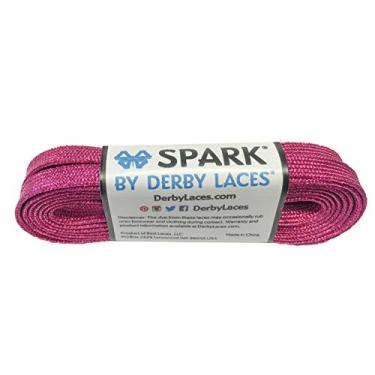 Imagem de Derby Laces Rosa 120 polegadas de renda para patins de esqui, hóquei e patins de gelo e botas